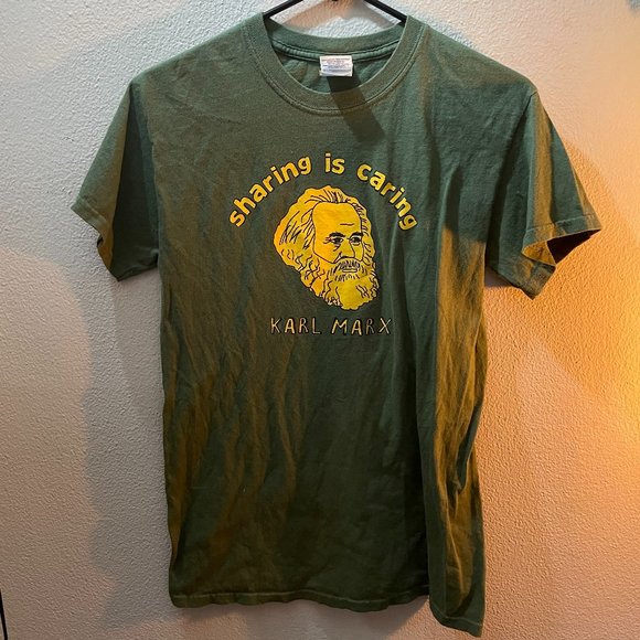 Vintage washed Olive Army Green graphic T-Shirt - Picture 1 of 3